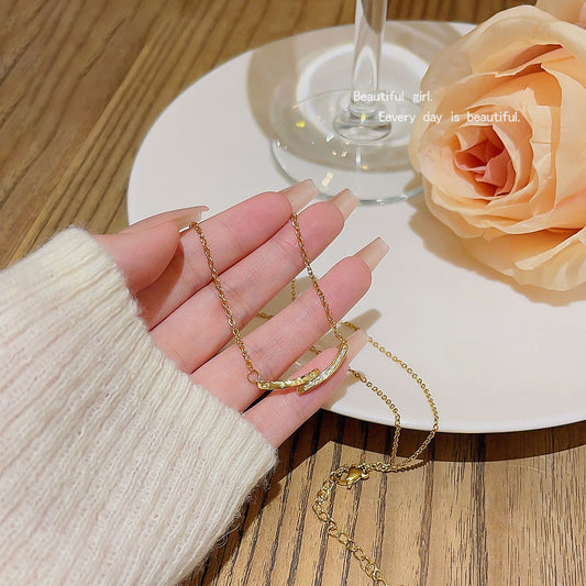 Titanium Steel Female Simple Graceful Pendant Necklaces