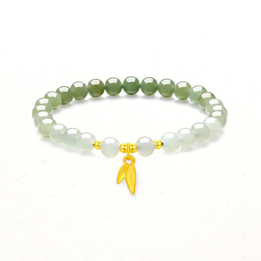 Women's Sier Style For Jade Golden Girlfriend Bracelets