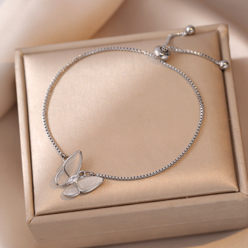 Women's Shell Butterfly Gold-plated Micro Inlaid Zircon Necklaces