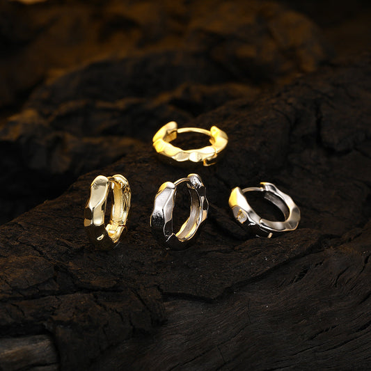 Women's Circle Ear Clip Simple Design Retro Earrings