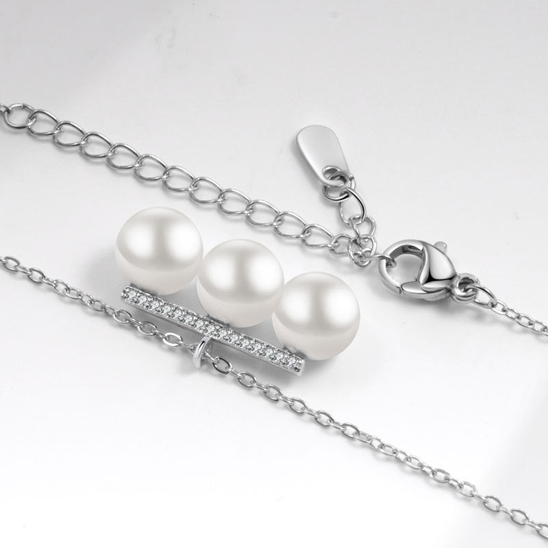 Fashion Freshwater Pearl Simple Accessories Balance Necklaces