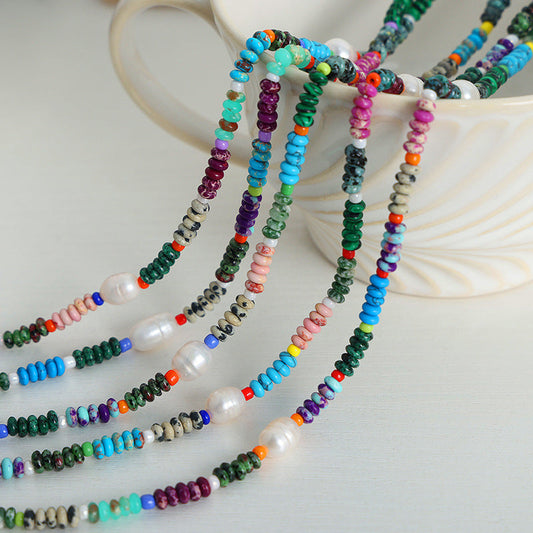 Luxury High Sense Design Natural Colorful Necklaces