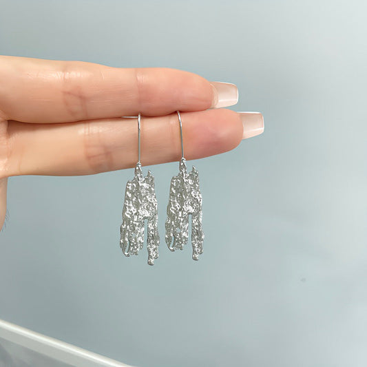 Retro High Sense Irregular Leaf-shaped Female Earrings