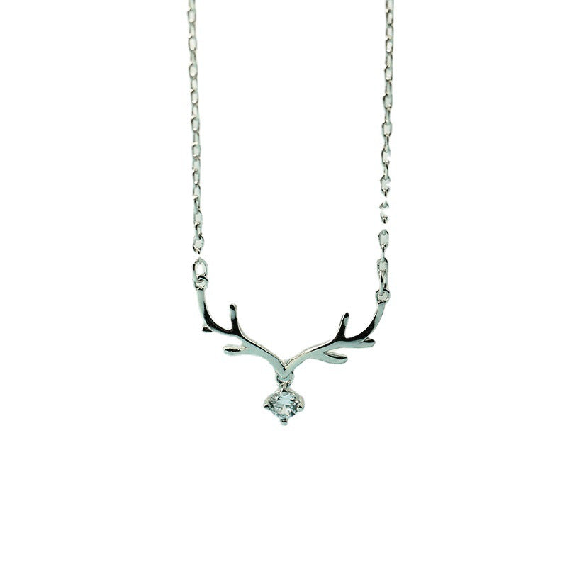 Deer Korean Style Trendy One With You Gold Plated Necklaces