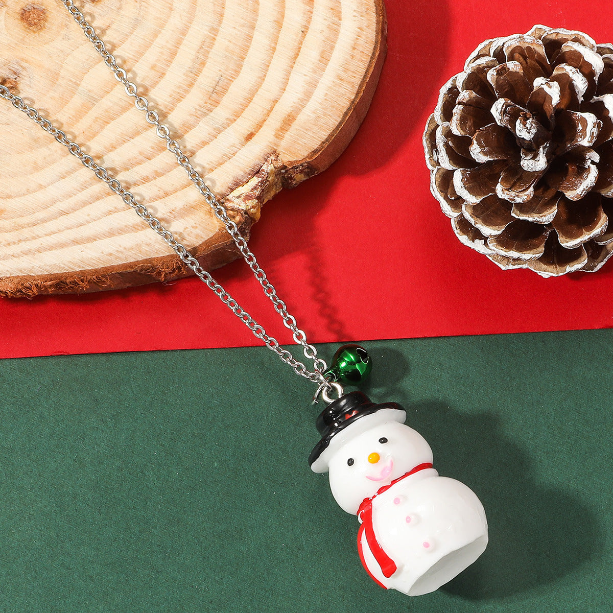Christmas Cartoon Sweet Cute Childlike Santa Necklaces