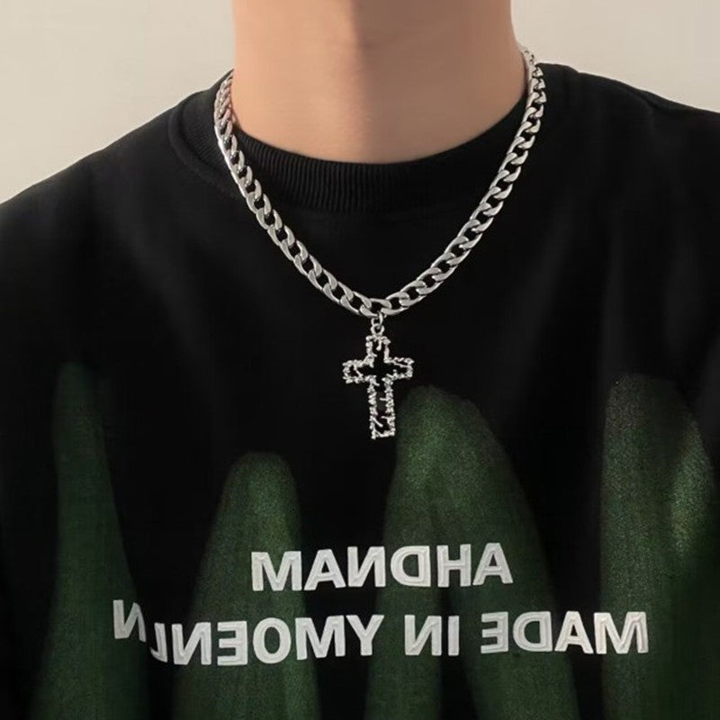 Style Melting Cross Hip Hop Cuban Necklaces