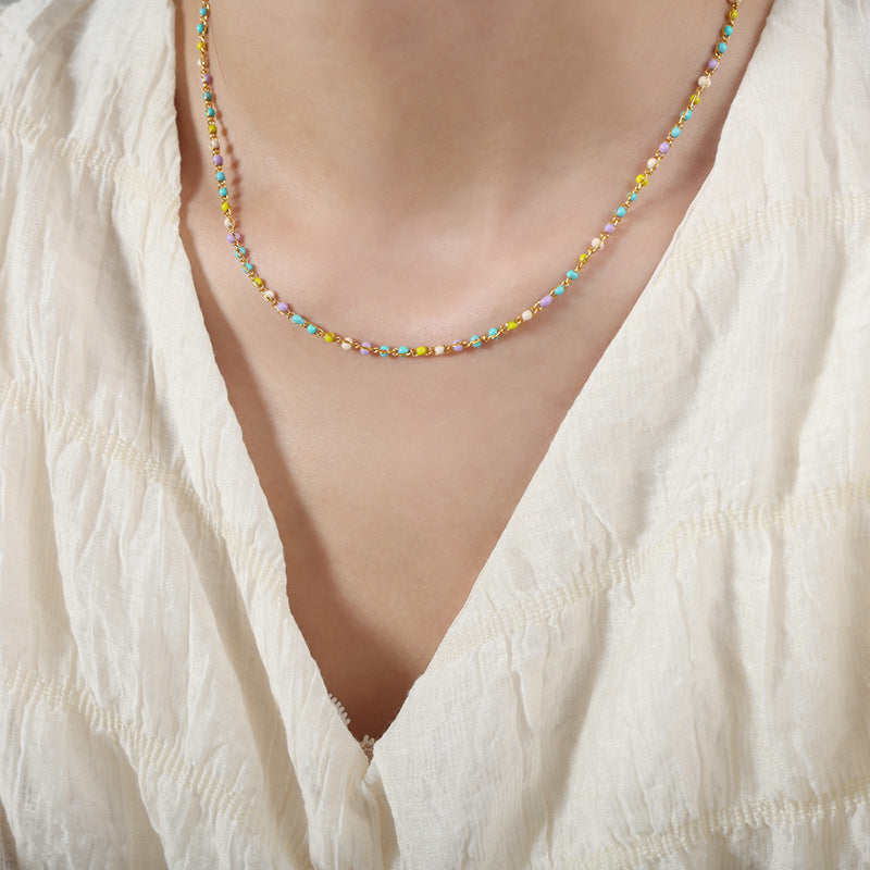 Women's High Sense Simple Handmade Beaded Bead Necklaces