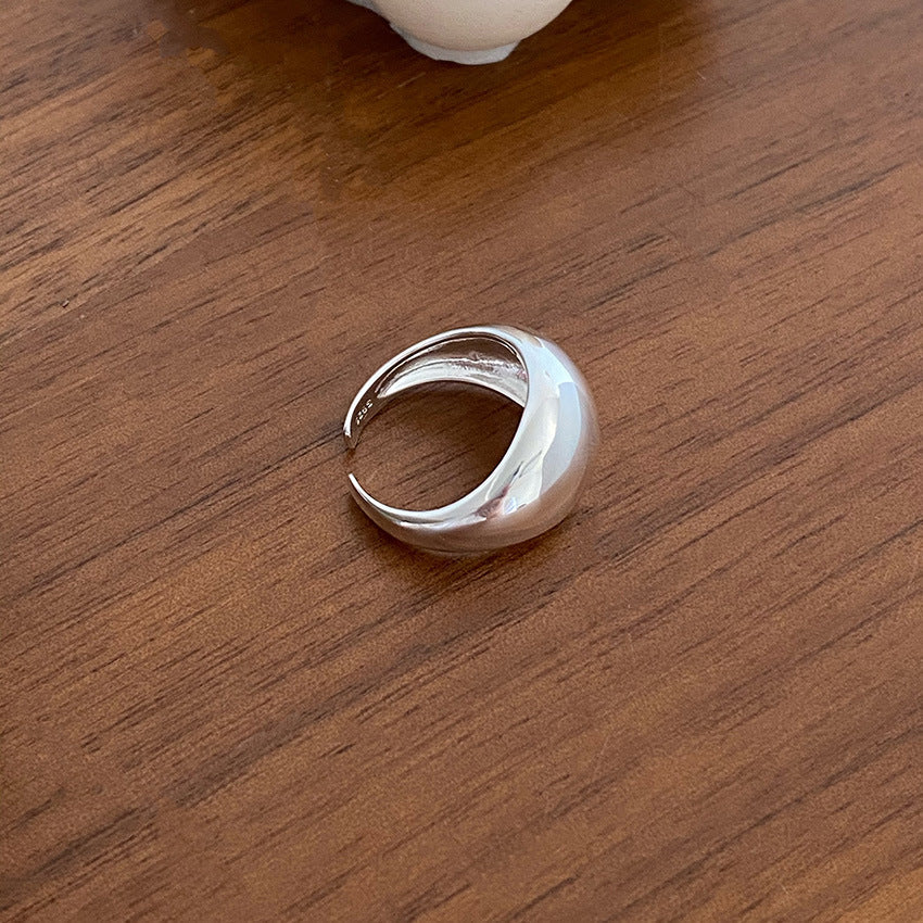 Korean Style Fashion Geometry Pattern Sier Hip Rings