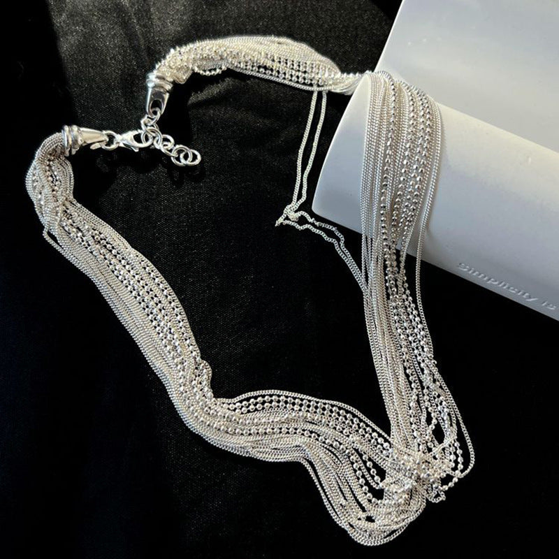Clavicle Fashionable Temperamental High-grade Female Wave Necklaces