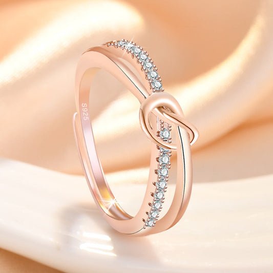 Knotted Female Korean Affordable Luxury Fashion Rings