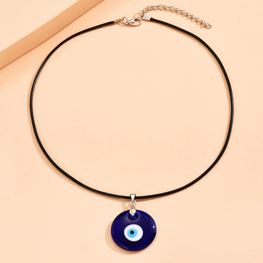 Fashion Blue Eyes Pendant Devil's Eye Clavicle Necklaces