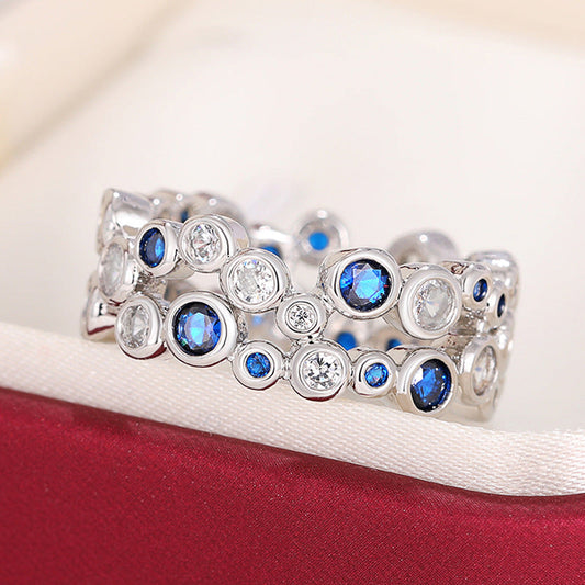 Hollow Circle Geometric Simple Style Personality Rings