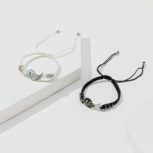 Dragon Totem Braided Haematite Hand-woven Couple Tai Bracelets