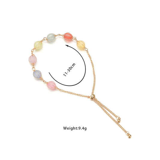 Sweet Cute Candy Color Pumpkin Beads Bracelets