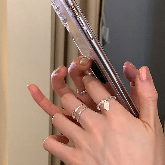 Women's Broken Sier Cold Style Fashion Simple Temperamental Rings