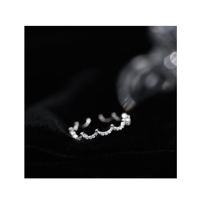 Women's Crown Fashionable High-grade Cold Style Open Rings