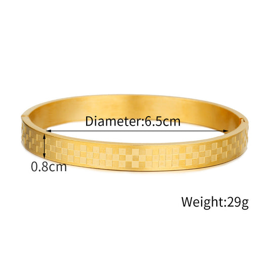 Men's Titanium Steel Personalized Open Fashion Stainless Bracelets