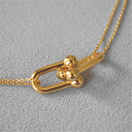 Women's Style Korean Drama Top Floor Female Owner Team Necklaces