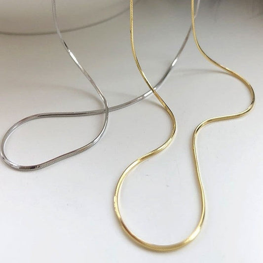 Men's Simple Temperament Hip Hop Punk Thin Round Necklaces