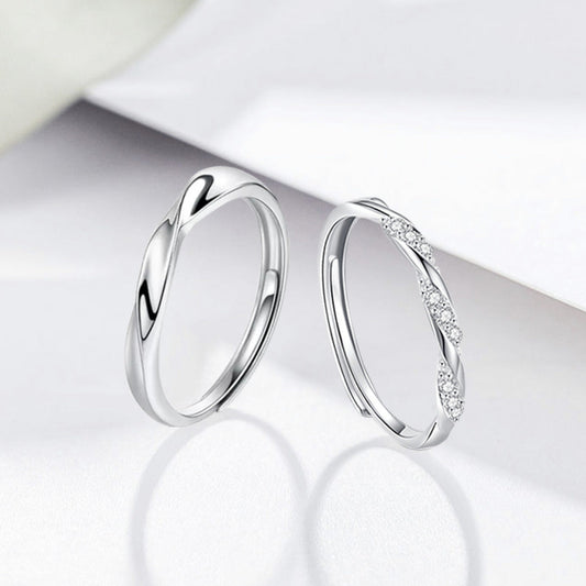 Women's & Men's & Double Knot Couple And Fashion Design Open Rings