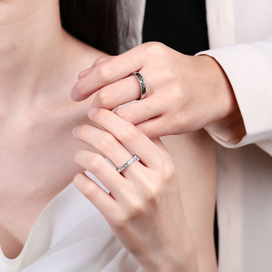 Women's & Men's And Fish Couple One Pair Niche Open-end Personality Rings