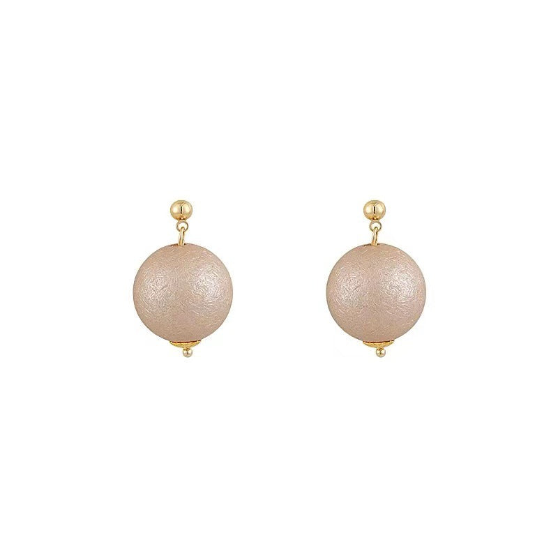 Women's Style Vintage Cotton Pearl Fashion High Earrings