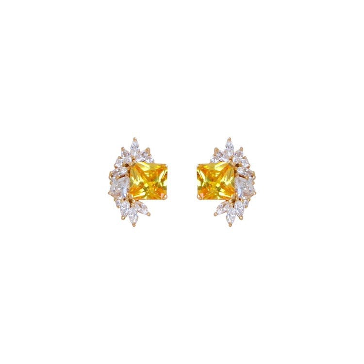 Women's Sier Gold-plated Gentle French Style Retro Earrings