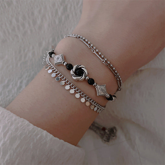 Women's Ethnic Style Geometric Round Fashionable Elegant High-grade Chinese Bracelets