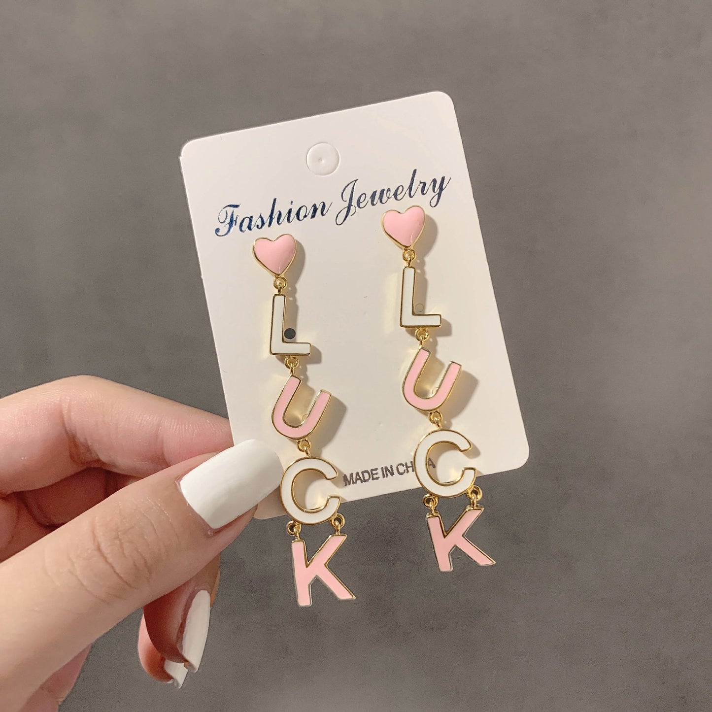 Female Simple Graceful Metal Quality Street Earrings