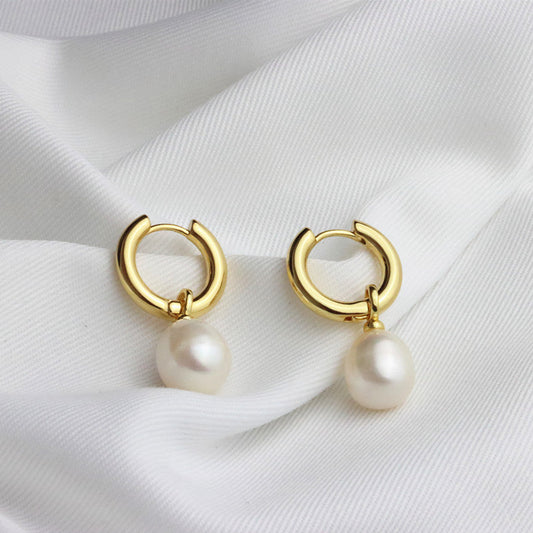 Women's Style Temperament Pearl Ear Clip High-grade Light Luxury Earrings