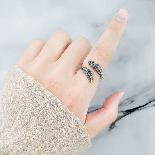 Women's & Men's & Feather For Trendy Personalized Hip Hop Creative Rings
