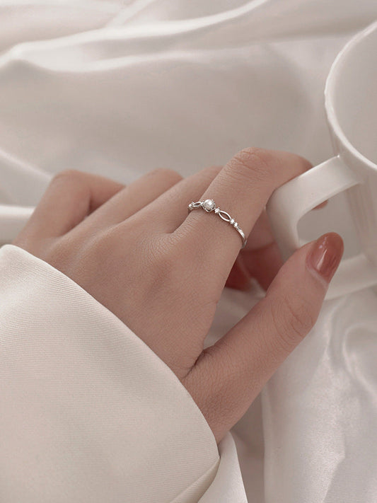 Women's Rhinestone Imitation Pearl High-grade Light Luxury Rings