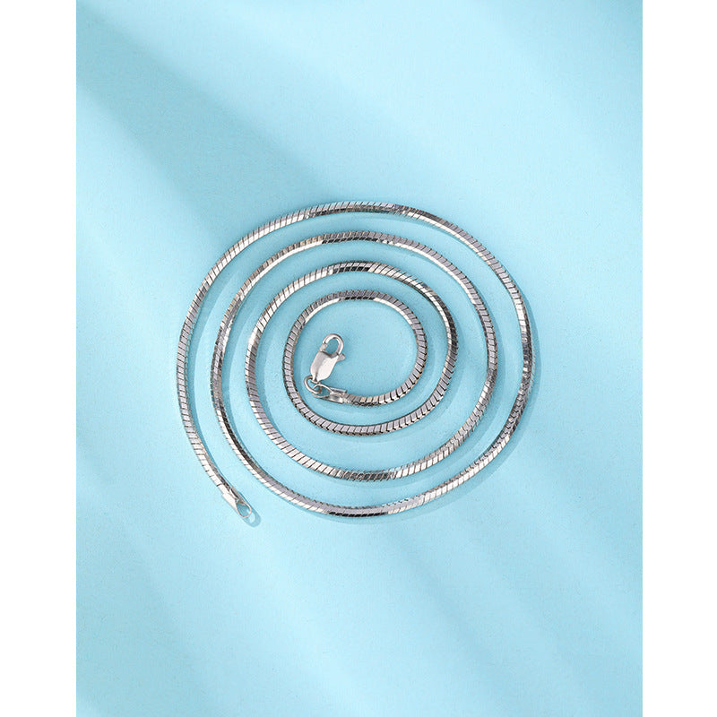 Women's & Men's Bones Chain Sterling Sier Fine Clavicle Necklaces