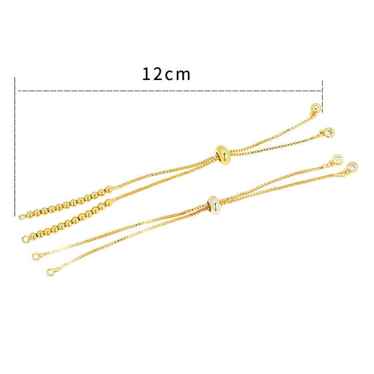 Pull Adjustable Handmade Copper Silica Gel Bracelets