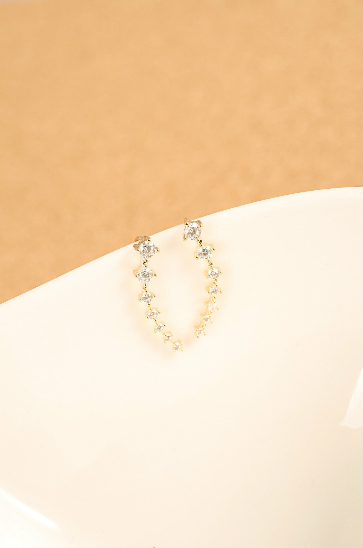 From You Have Rhinestone Long Seven Ear Earrings