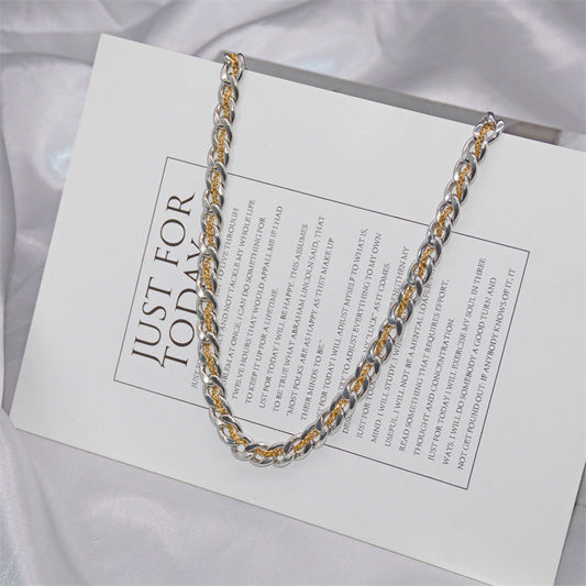 Men's Cuban Titanium Steel Niche Design Clavicle Chain Necklaces