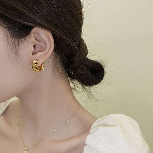 Trendy Design High-grade French Retro Affordable Earrings