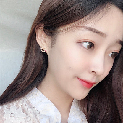 Women's Elegant Flower For Colorful Fashion Petals Rings