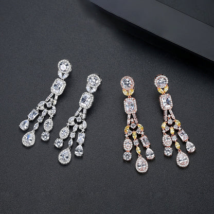 Women's Fringe Eardrop Fashion Bride Banquet Temperament Rings