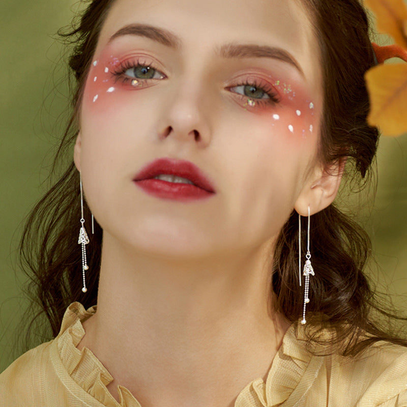 Women's Cute Pattern Wind Chimes Hanging Korean Fashion Temperament Earrings