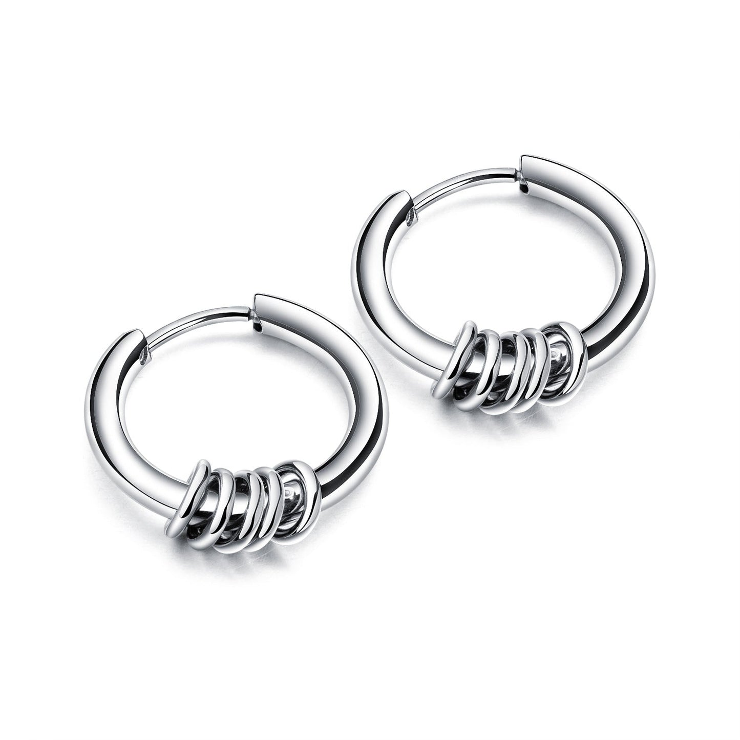 Men's Korean Style Titanium Steel Stainless Ear Earrings