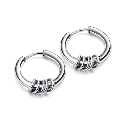 Men's Korean Style Titanium Steel Stainless Ear Earrings