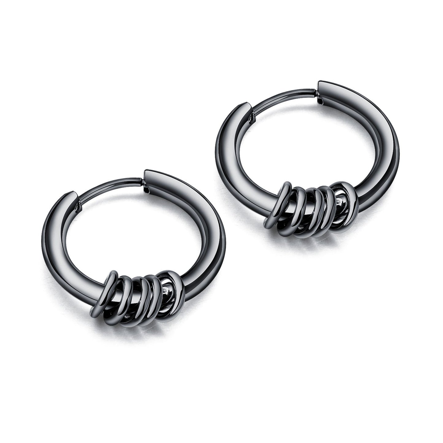 Men's Korean Style Titanium Steel Stainless Ear Earrings