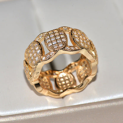 Women's Wave Zircon Popular Ornament Best-selling Rings