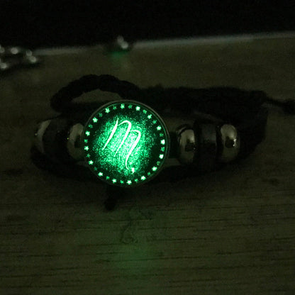 Luminous Twee Constellations Woven Leather Vintage Bracelets