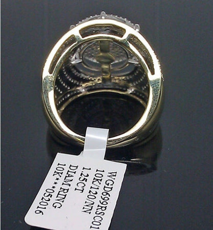 Men's Ornament Gold-plated Full Diamond Oversized Domineering Rings