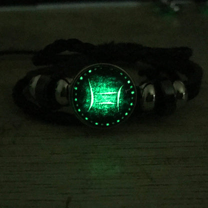 Luminous Twee Constellations Woven Leather Vintage Bracelets