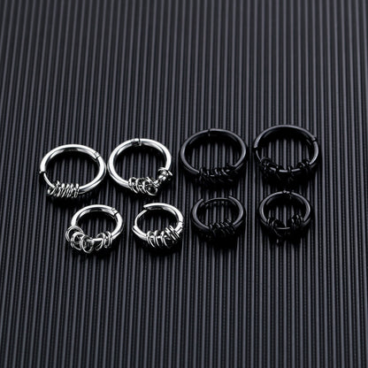 Men's Korean Style Titanium Steel Stainless Ear Earrings
