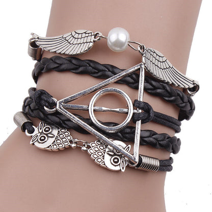 Retro Harry Potter Peace Dove Owl Bracelets