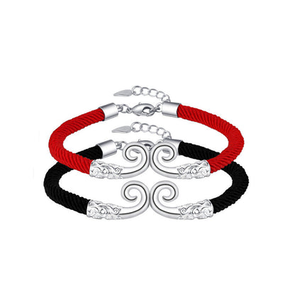 Women's & Men's Golden Hoop Couple Korean Style And Bracelets